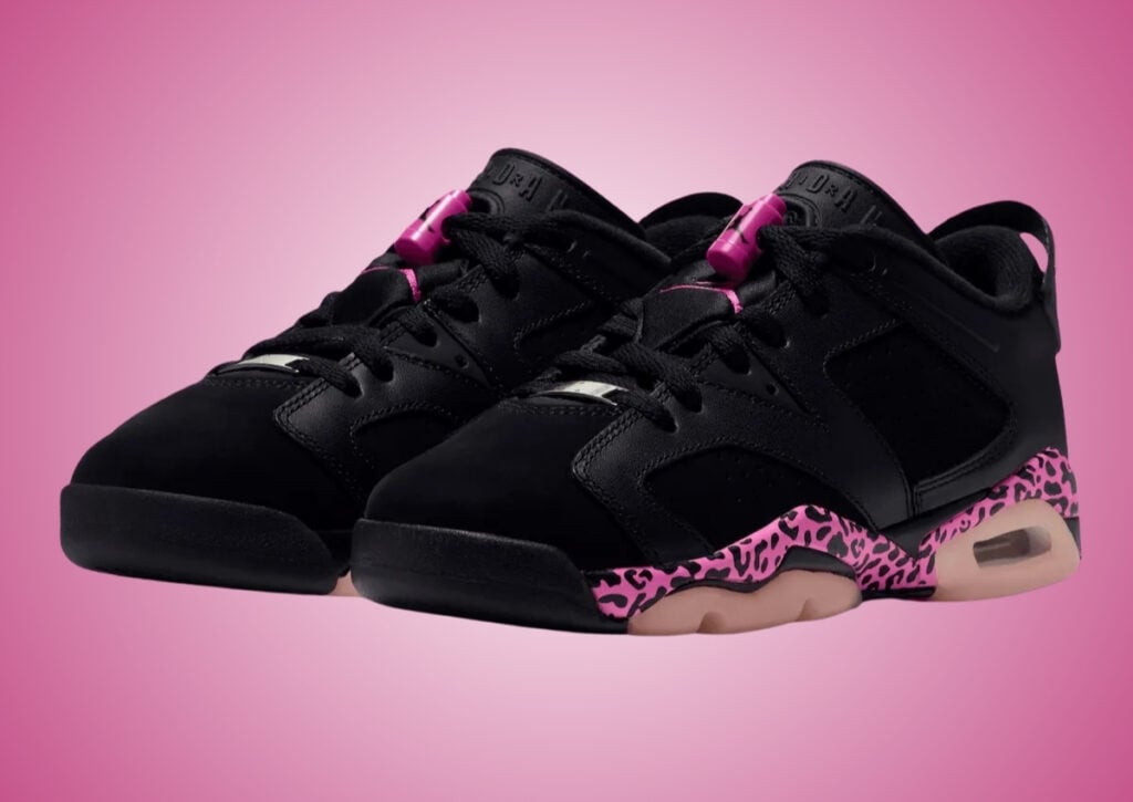 Air Jordan 6 Low Leopard Black Pink Foam Laser Fuchsia 768878-001