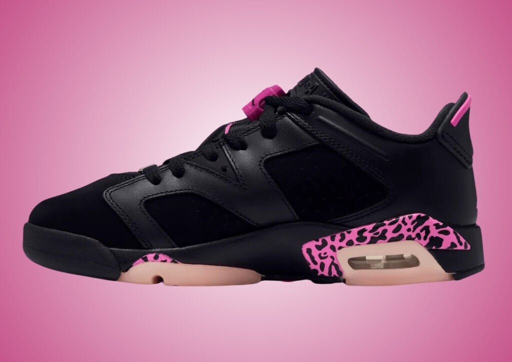 Air Jordan 6 Low Leopard Black Pink Foam Laser Fuchsia 768878-001