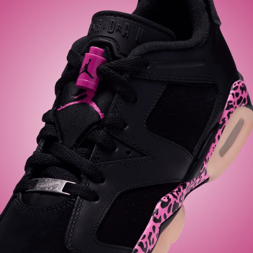 Air Jordan 6 Low Leopard Black Pink Foam Laser Fuchsia 768878-001