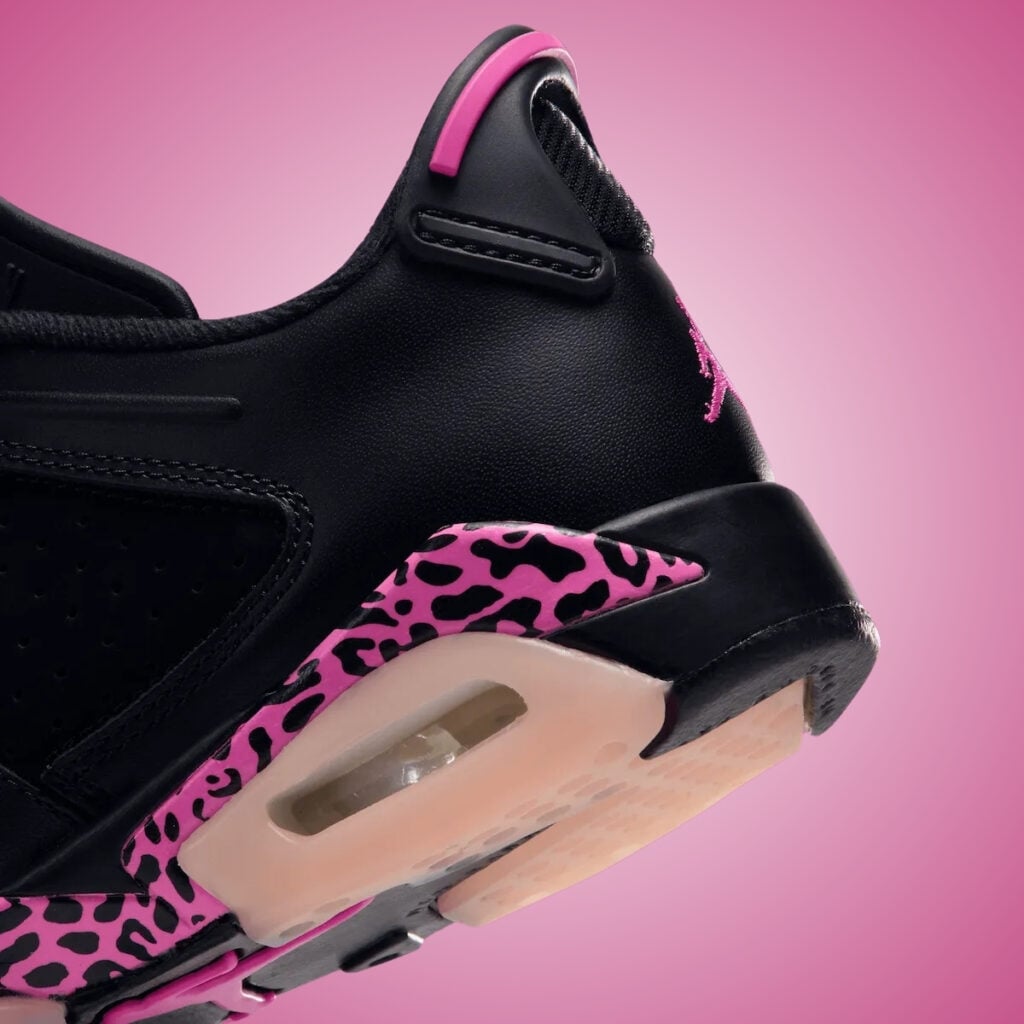 Air Jordan 6 Low Leopard Black Pink Foam Laser Fuchsia 768878-001
