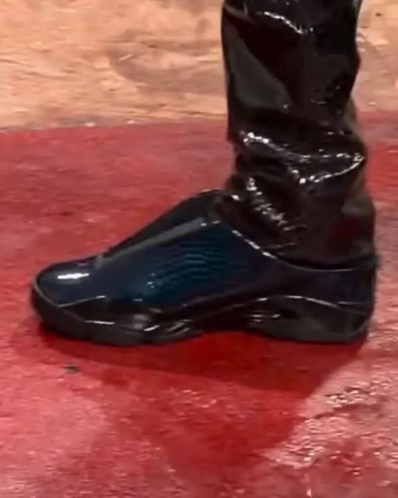 Mowalola Air Jordan 14 Mule Patent Croc Pack
