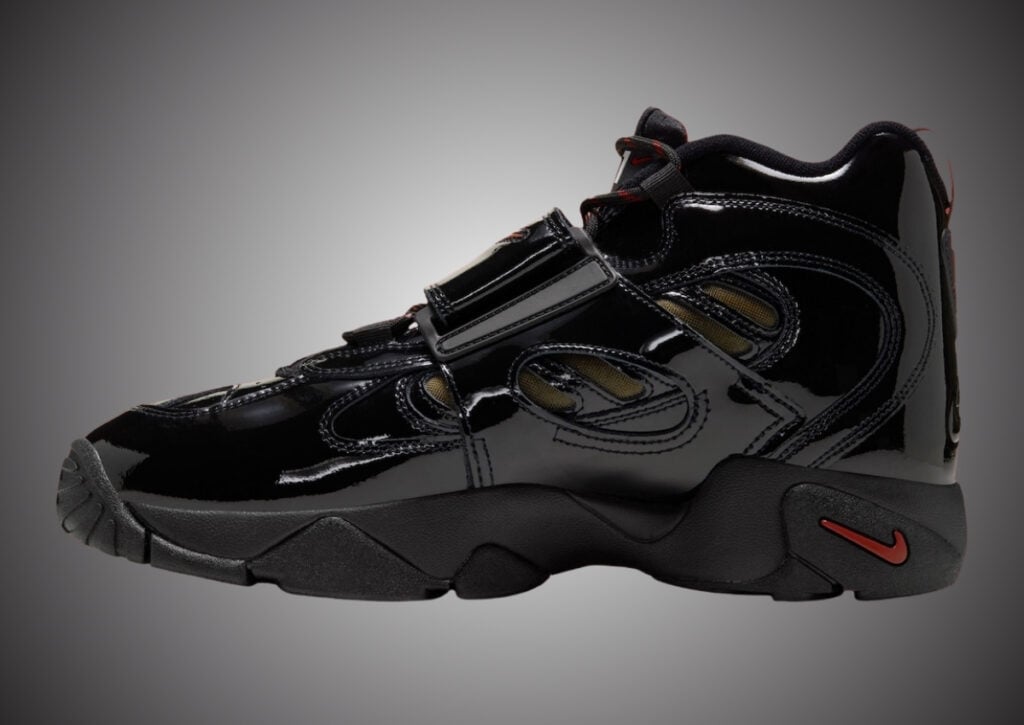 Nike Air Diamond Turf 2 Patent Black Red II7066-001