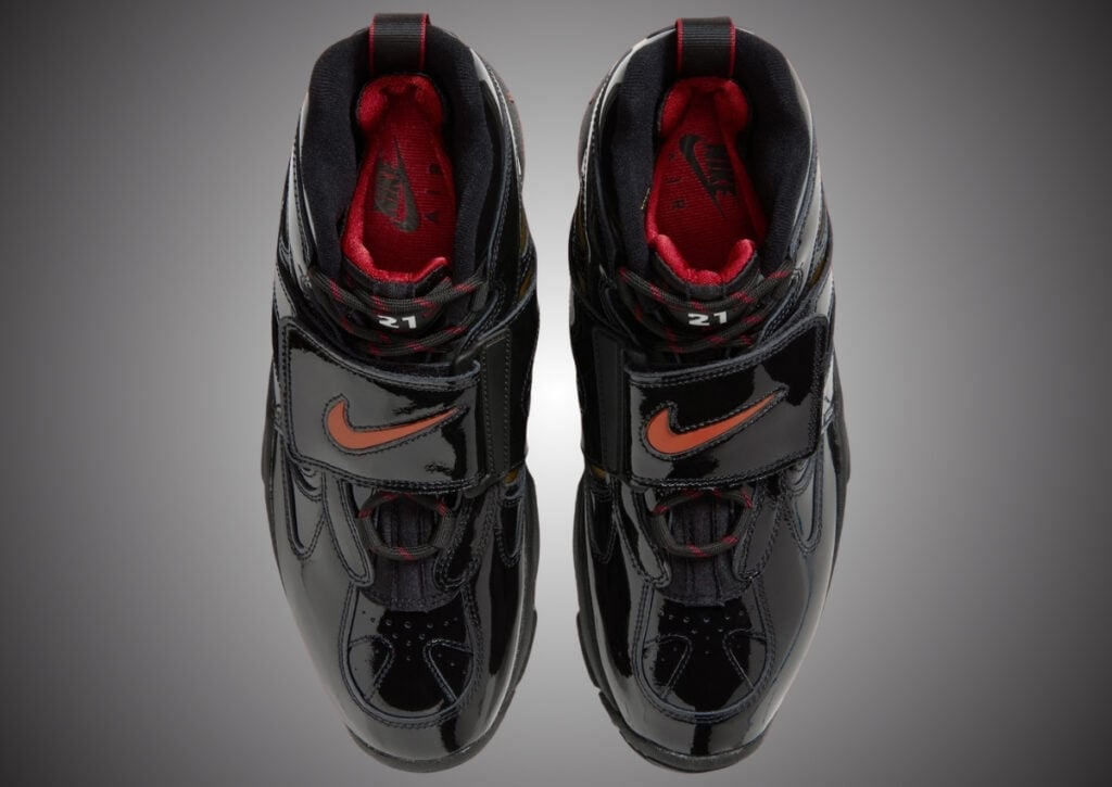 Nike Air Diamond Turf 2 Patent Black Red II7066-001