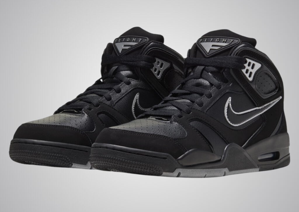 Nike Air Flight Falcon Black Metallic Silver 397204-001