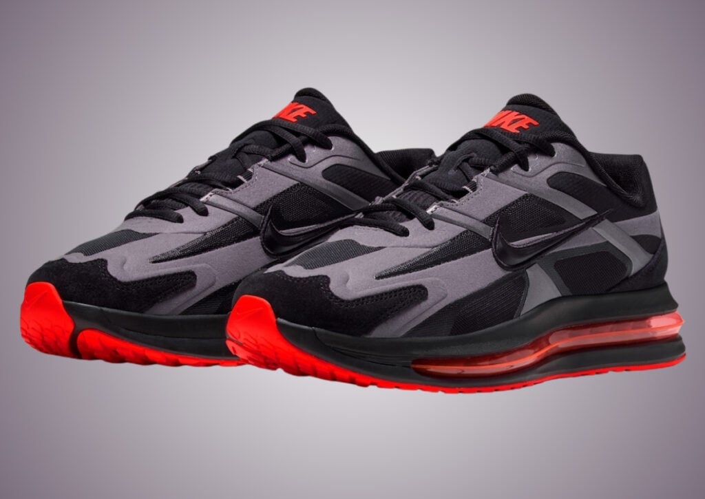 Nike Air Max Metro Black Metallic Dark Grey Bright Crimson IW4935-004