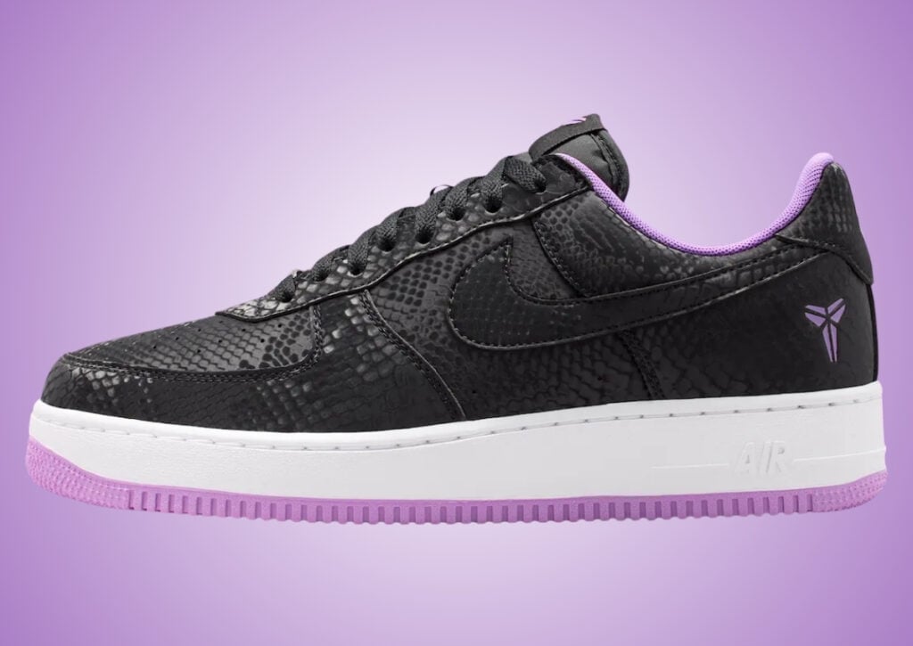 Nike Kobe Air Force 1 Low Black Purple Stardust IB0018-007