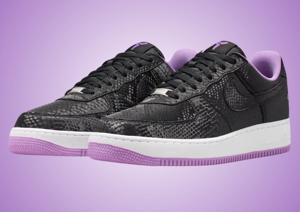 Nike Kobe Air Force 1 Low Black Purple Stardust IB0018-007