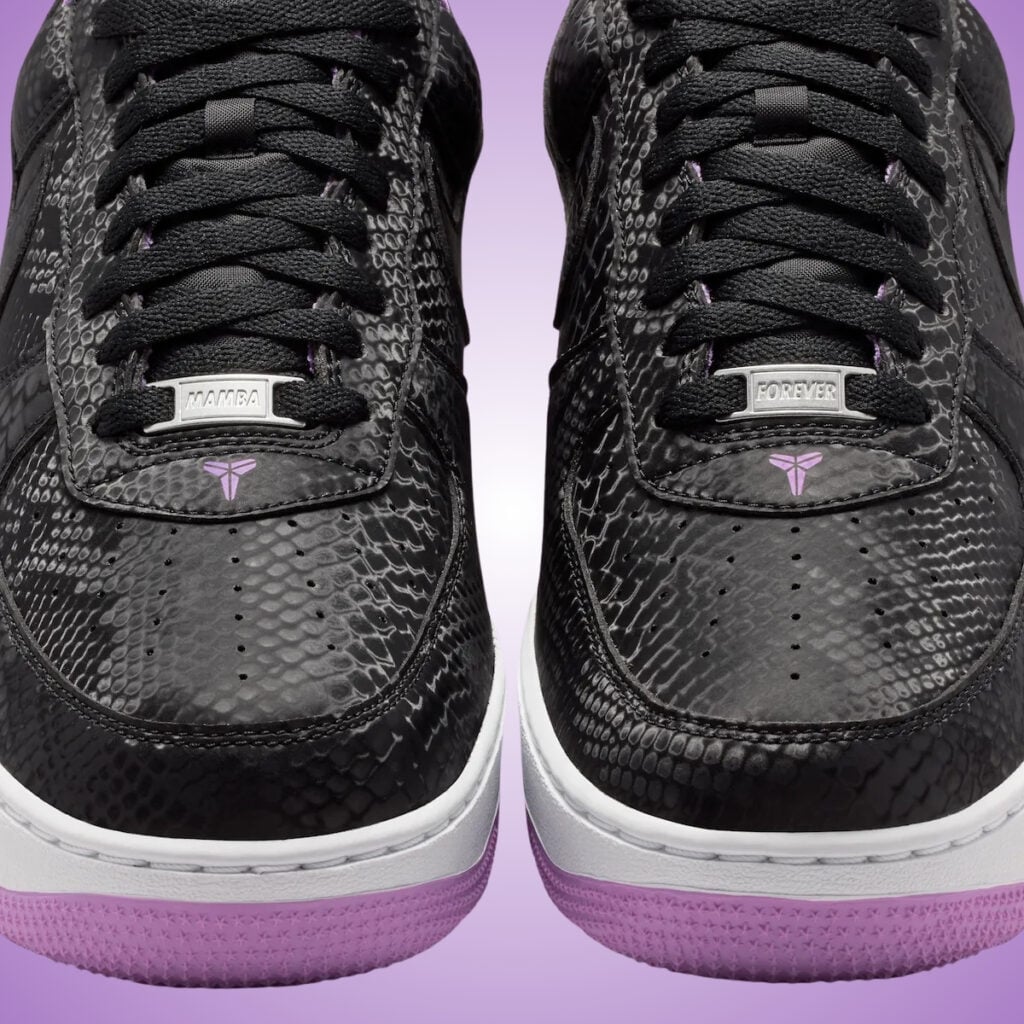 Nike Kobe Air Force 1 Low Black Purple Stardust IB0018-007