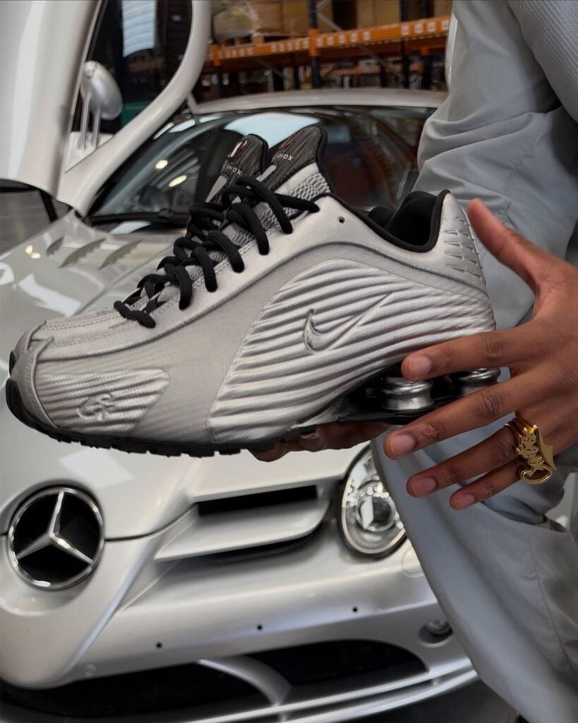 Corteiz Nike Shox R419 Silver Surfer IQ9951-001