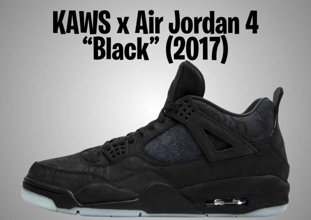 KAWS Air Jordan 4 Black