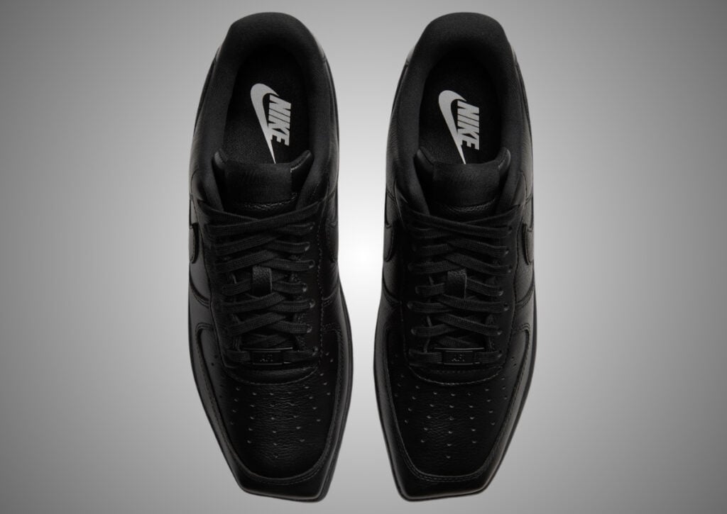 Nike Air Force 1 Low Square Toe Triple Black JF7766-001