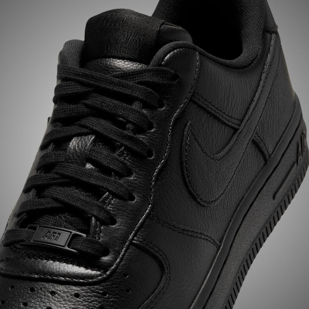 Nike Air Force 1 Low Square Toe Triple Black JF7766-001