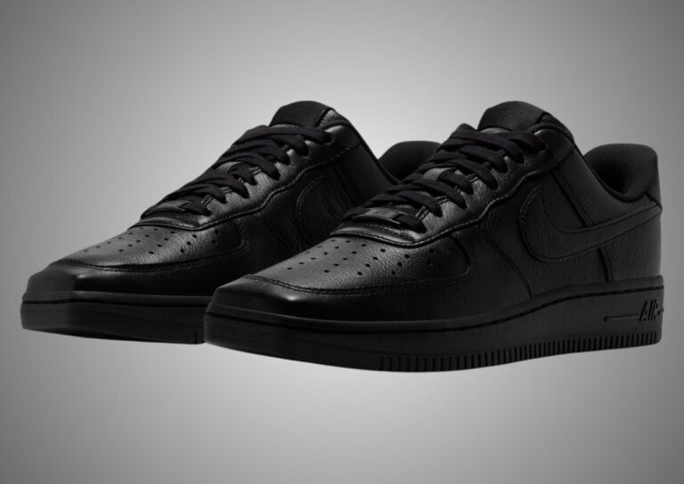 Nike Air Force 1 Low Square Toe Triple Black JF7766-001